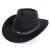 Kapelusze - Gårda Santaquin Crushable Wool felt Western hat (czarny)