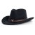 Kapelusze - Gårda Santaquin Crushable Wool felt Western hat (czarny)