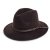 Kapelusze - Gårda Vicenza Crushable Wool felt Fedora (brązowy)