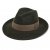 Kapelusze - Gårda Volterra Fedora Wool Hat (wojskowy zielony/beżowy)