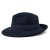 Kapelusze - Gårda Volterra Fedora Wool Hat (granatowy)