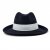 Kapelusze - Gårda Volterra Fedora Wool Hat (granatowy/ecru)