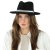 Kapelusze - Gårda Belluno Crushable Wool felt Fedora (czarny)