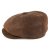 Kaszkiet - Jaxon Hats Leather Newsboy Cap (brązowy)