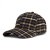 Czapka z daszkiem - Gårda Varel Checkered Cap (czarno/brązowy)