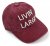 Czapka z daszkiem - Gårda Livin Large Washed Cap (czerwony)