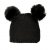 Czapka i rękawiczki dla dzieci - Gårda Målilla Knitted Set (czarny)