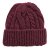 Czapka - Gårda Bormio Cable Knit Wool Mix Beanie (burgundia)