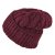 Czapka - Gårda Bormio Cable Knit Wool Mix Beanie (burgundia)