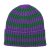Czapka - Gårda Davos Striped Merino Wool Beanie (zielony/fioletowy)