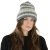 Czapka - Gårda Lech Striped Wool Mix Beanie (beżowy/szary)