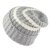 Czapka - Gårda Les Deux Alpes Striped Merino Mix Beanie (szary/biały)