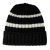 Czapka - Gårda Les Deux Alpes Striped Merino Mix Beanie (czarny/biały)