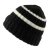 Czapka - Gårda Les Deux Alpes Striped Merino Mix Beanie (czarny/biały)