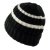 Czapka - Gårda Les Deux Alpes Striped Merino Mix Beanie (czarny/biały)