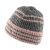 Czapka - Gårda Verbier Striped Wool Mix Beanie (szary/różowy)