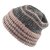 Czapka - Gårda Verbier Striped Wool Mix Beanie (szary/różowy)