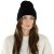 Czapka - Gårda Bad Gastein Cable Knit Wool Mix Beanie (czarny)