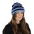 Czapka - Gårda Lech Striped Wool Mix Beanie (niebieski)