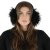 Ogrzewacze do uszu - Gårda Avola Faux Fur Ear Muffs (czarny)