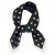 Apaszka - Gårda Polka Dot Satin Scarf (czarny)