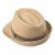 Słomiany kapelusz - Gårda Benijo Raffia Trilby (naturalny/taupe)