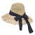 Słomiany kapelusz - Gårda Dubrovnik Sun Hat (naturalny/czarny)