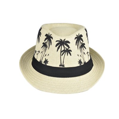 Kapelusze - Gårda Słomkowy kapelusz Trilby Palmami (offwhite)