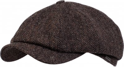 Kaszkiet - Wigéns Newsboy Classic Cap Shetland Wool (Brązowy)