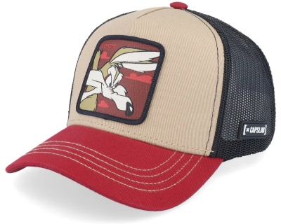 Czapka z daszkiem - Capslab Looney Tunes Wile E Coyote Trucker (beżowy/czarny/czerwony)