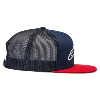 Czapka - Alpinestars Corp Trucker Cap (niebieski/czerwony)