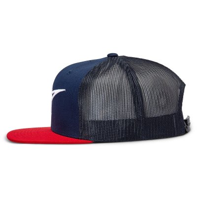 Czapka - Alpinestars Corp Trucker Cap (niebieski/czerwony)