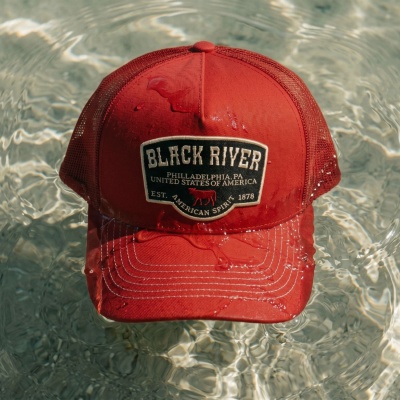 Czapka z daszkiem - Black River Foundry Trucker (czerwony)
