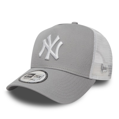 Czapka z daszkiem - New Era New York Yankees 9FORTY Trucker (szary/biały)