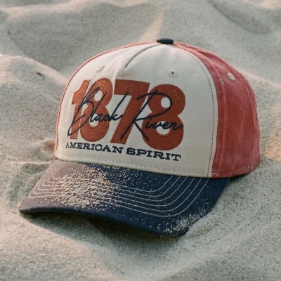 Czapka z daszkiem - Black River 1878 Cotton Cap (kremowy/czerwony/granatowy)