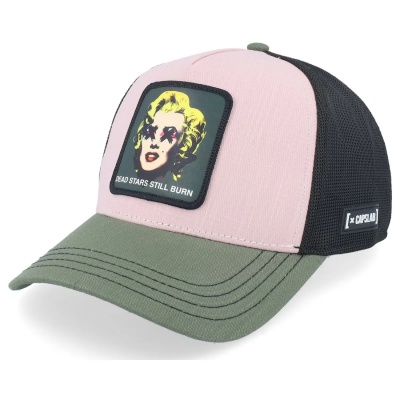 Czapka z daszkiem - Capslab Art Dead Star Cap (różowy/zielony/czarny)