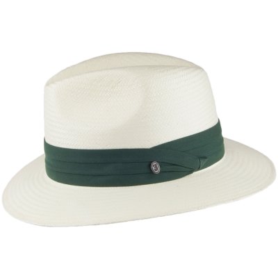 Kapelusze - Jaxon Toyo Safari Fedora With Olive Band (biały)