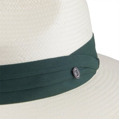 Kapelusze - Jaxon Toyo Safari Fedora With Olive Band (biały)