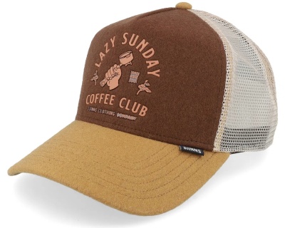 Czapka z daszkiem - Djinns HFT Cap Lazy Barista Trucker (beżowy/brązowy/kremowy)