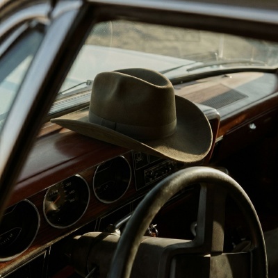 Kapelusze - Gårda Pocatello Crushable Wool felt Western hat (zielony)