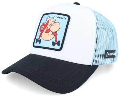 Czapka z daszkiem - Capslab Obelix Trucker (biały/jasnoniebieski/czarny)