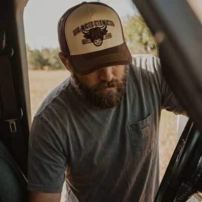 Czapka z daszkiem - Black River Cow Cotton Cap (kremowy/brązowy)