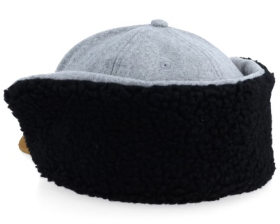 Czapka z daszkiem - John Deere Winter Cap (szary/beżowy/czarny)