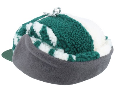 Czapka z daszkiem - John Deere Winter Cap (zielony/szary/biały)