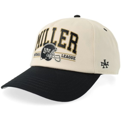 Czapka z daszkiem - American Needle Miller Lite Football Roscoe Cap (ecru/czarny)