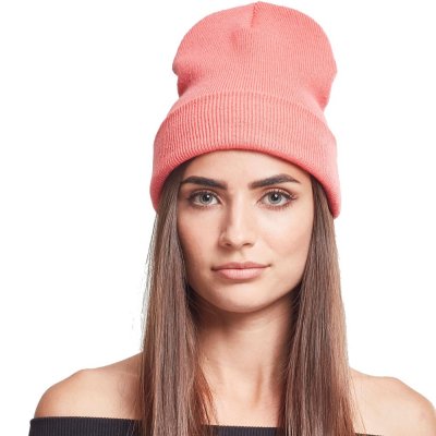 Czapka - Flexfit Tall Heavyweight Beanie (Coral)