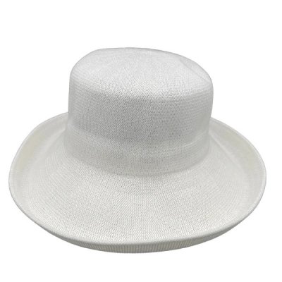 Kapelusze - Jacaru Knitted Bucket Hat (biały)