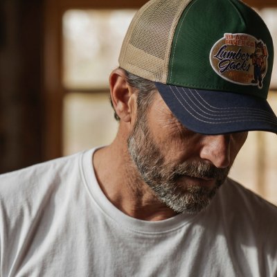 Czapka z daszkiem - Black River Fox Trucker (zielony/beżowy/niebieski)