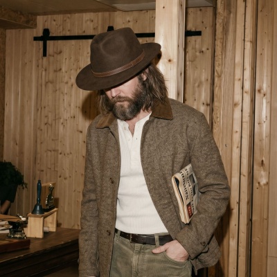 Kapelusze - Gårda Tropea Fedora Wool Hat (brązowy)