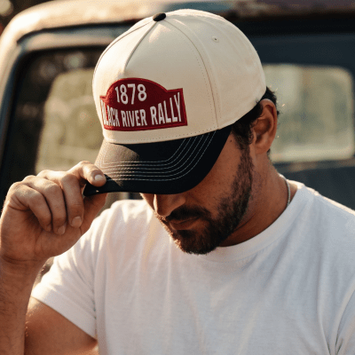 Czapka z daszkiem - Black River Louisville Cotton Snapback (ecru/czarny)